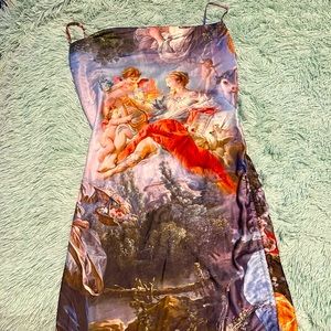 Dolls Kill Current Mood Renaissance Satin Slip Dress